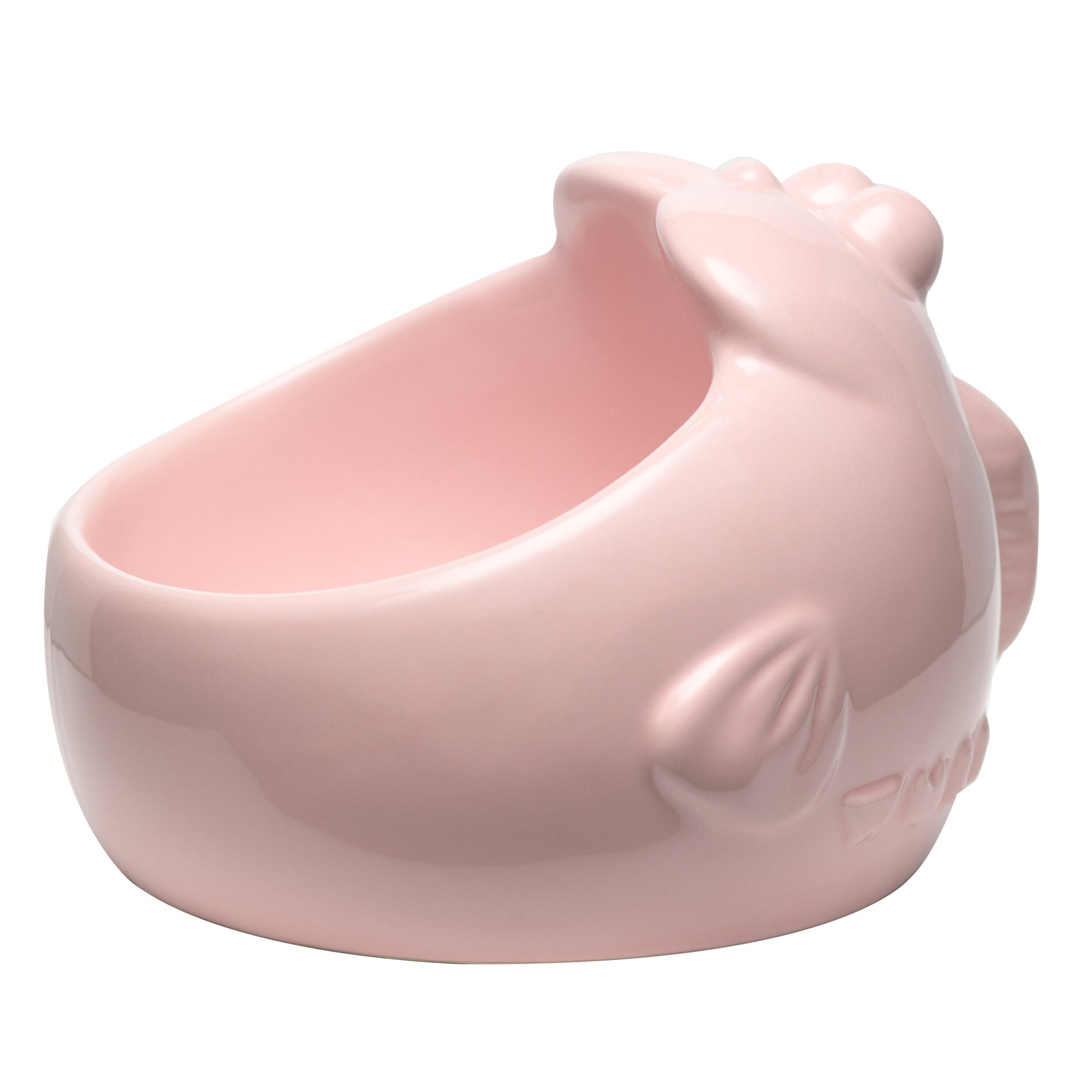 KFX-3299261 Cute Bunny and Octopus Ceramic Pet Bowls - Pink, Blue, Teal Green, Purple Options