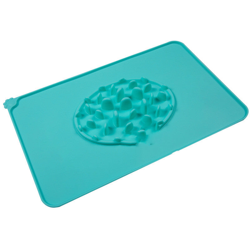 KFX-3300925 Pet Slow Feeder Silicone Placemat for Food and Ice Cube Use, 47x30cm, BPA Free