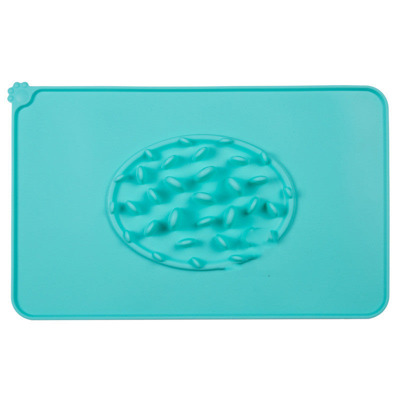 KFX-3300925 Pet Slow Feeder Silicone Placemat for Food and Ice Cube Use, 47x30cm, BPA Free