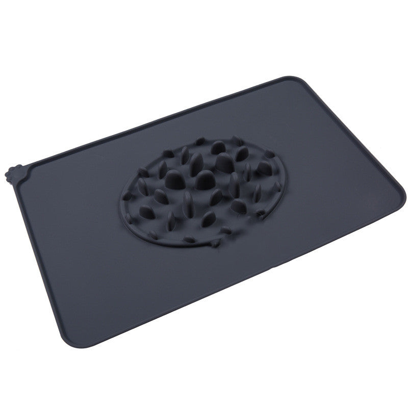 KFX-3300925 Pet Slow Feeder Silicone Placemat for Food and Ice Cube Use, 47x30cm, BPA Free