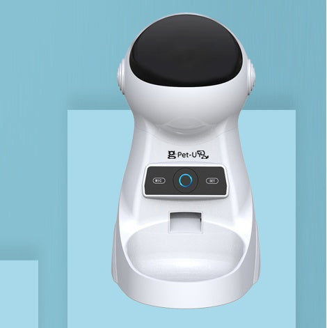 KFX-3302845 Programmable Automatic Pet Feeder with Timed Feeding and Recording Features