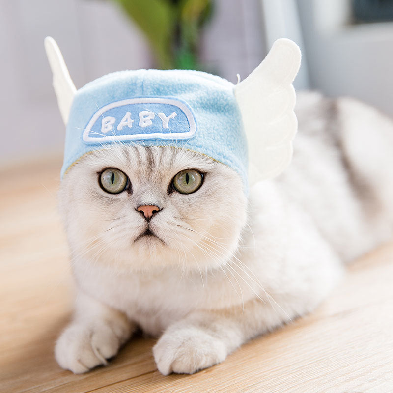KFX-3303869 Cartoon Shaker Velvet Cat Dress Up Hat for Pets, Adjustable for 0-20 kg Cats