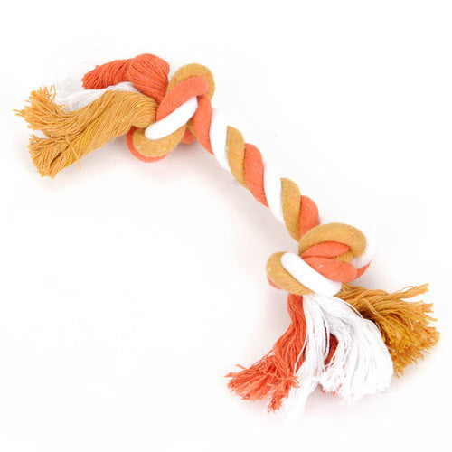 KFX-3305661 Cotton Rope Chew Toy for Dogs - Knot Ball for Teething and Stress Relief