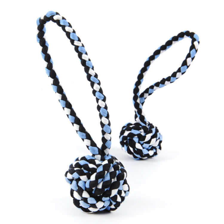 KFX-3305661 Cotton Rope Chew Toy for Dogs - Knot Ball for Teething and Stress Relief