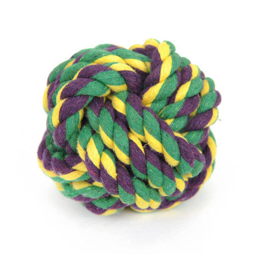 KFX-3305661 Cotton Rope Chew Toy for Dogs - Knot Ball for Teething and Stress Relief