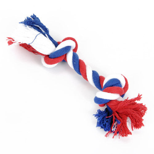 KFX-3305661 Cotton Rope Chew Toy for Dogs - Knot Ball for Teething and Stress Relief