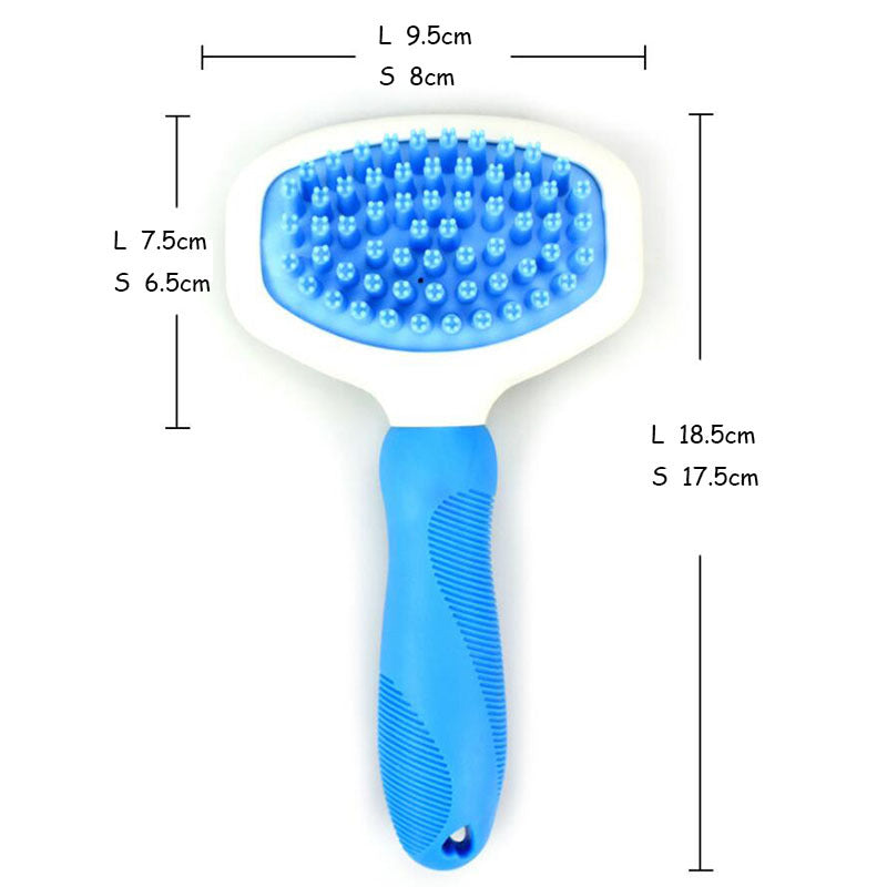 KFX-3306301 Silicone Pet Grooming Comb for Dogs and Cats - Bathing, Cleaning, and Massage Brush
