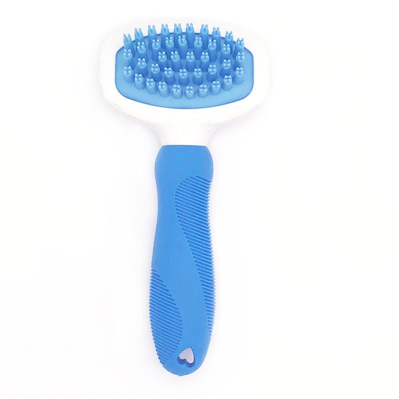 KFX-3306301 Silicone Pet Grooming Comb for Dogs and Cats - Bathing, Cleaning, and Massage Brush