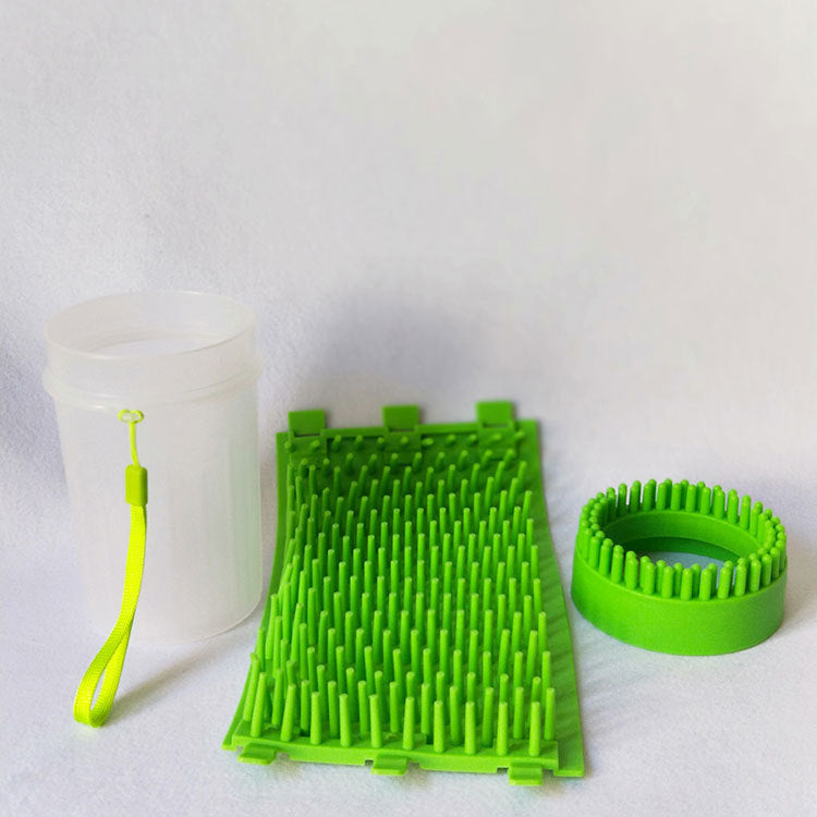 KFX-3306685 Pet Shower Brush - Medium and Large Sizes, Durable PP+TPR Material, Ideal for Bathing Pets