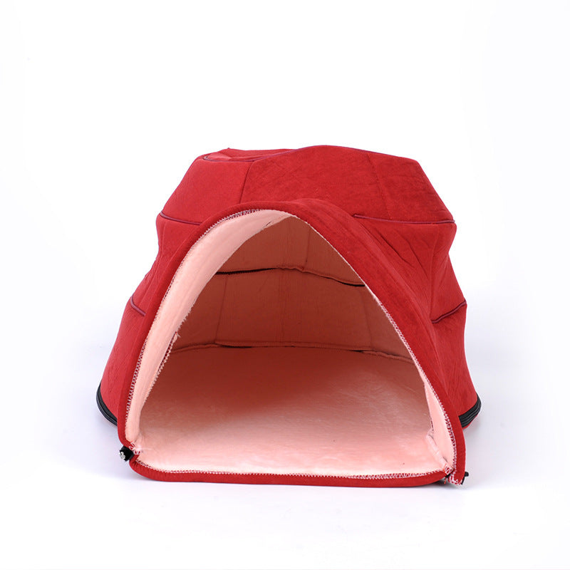 KFX-3308861 Cozy Cotton Wool Yurt Nest for Cats - Ideal for Pets Up to 5kg