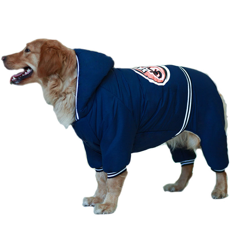 KFX-3308989 Heavy Padded Dog Apparel for Large Breeds - Red and Navy Options Available