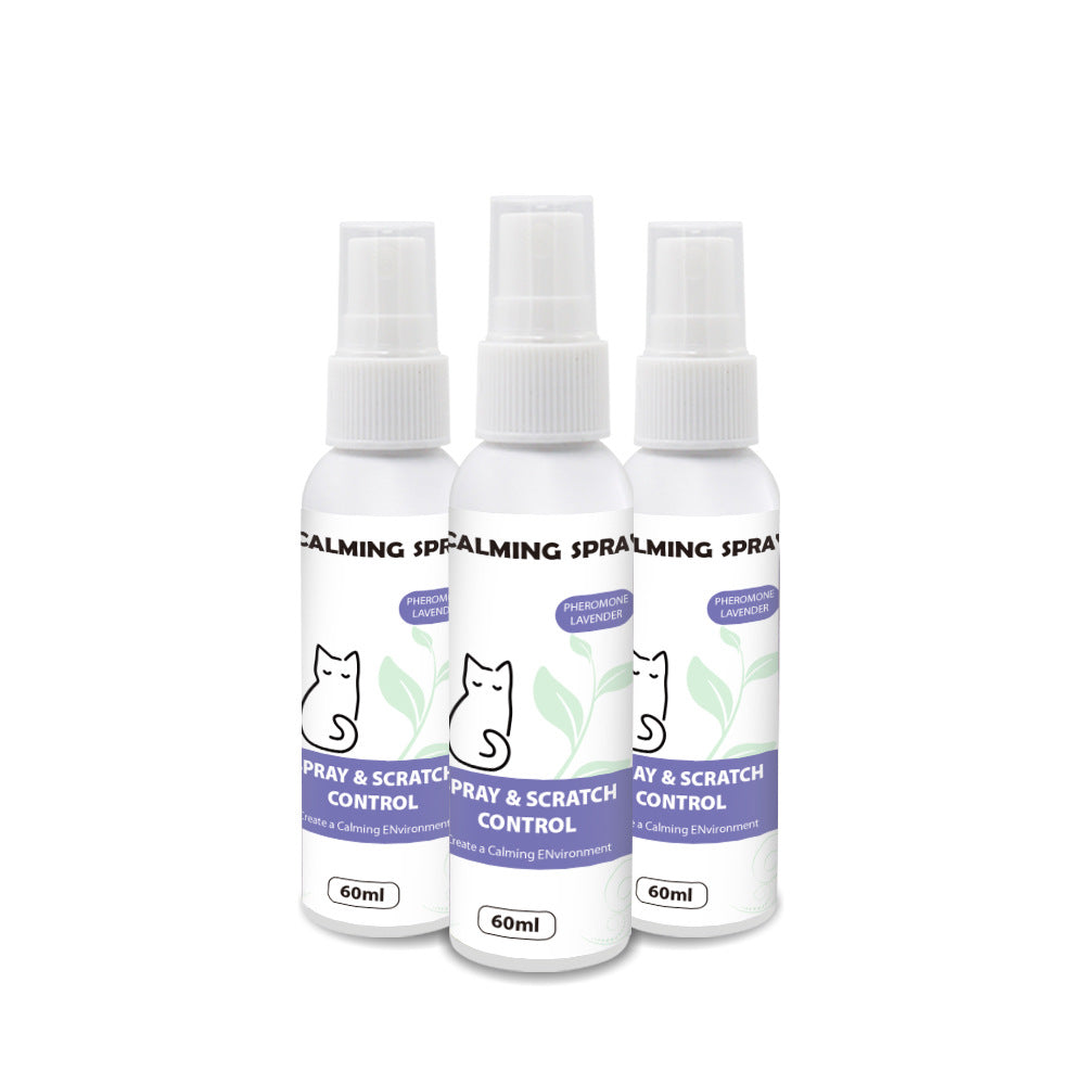 KFX-3309629 Organic Calming Spray for Dogs and Cats - Anxiety Relief Formula, 60ml