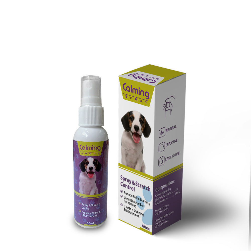 KFX-3309629 Organic Calming Spray for Dogs and Cats - Anxiety Relief Formula, 60ml
