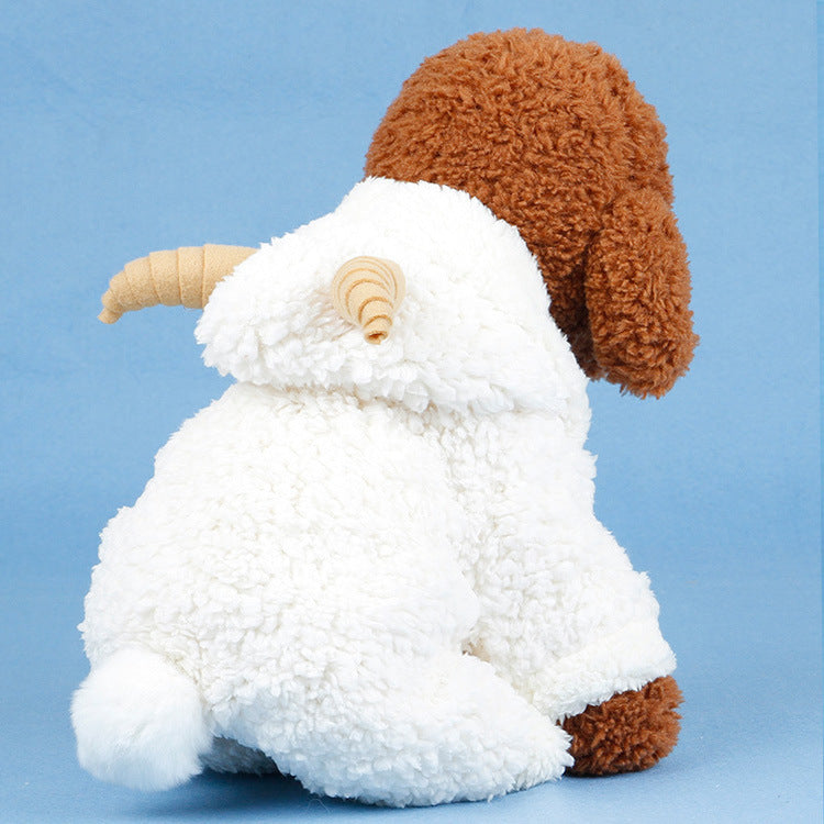KFX-3311165 Cozy White Velvet Small Dog Teddy Outfit - Four-Legged Clothing for Pets
