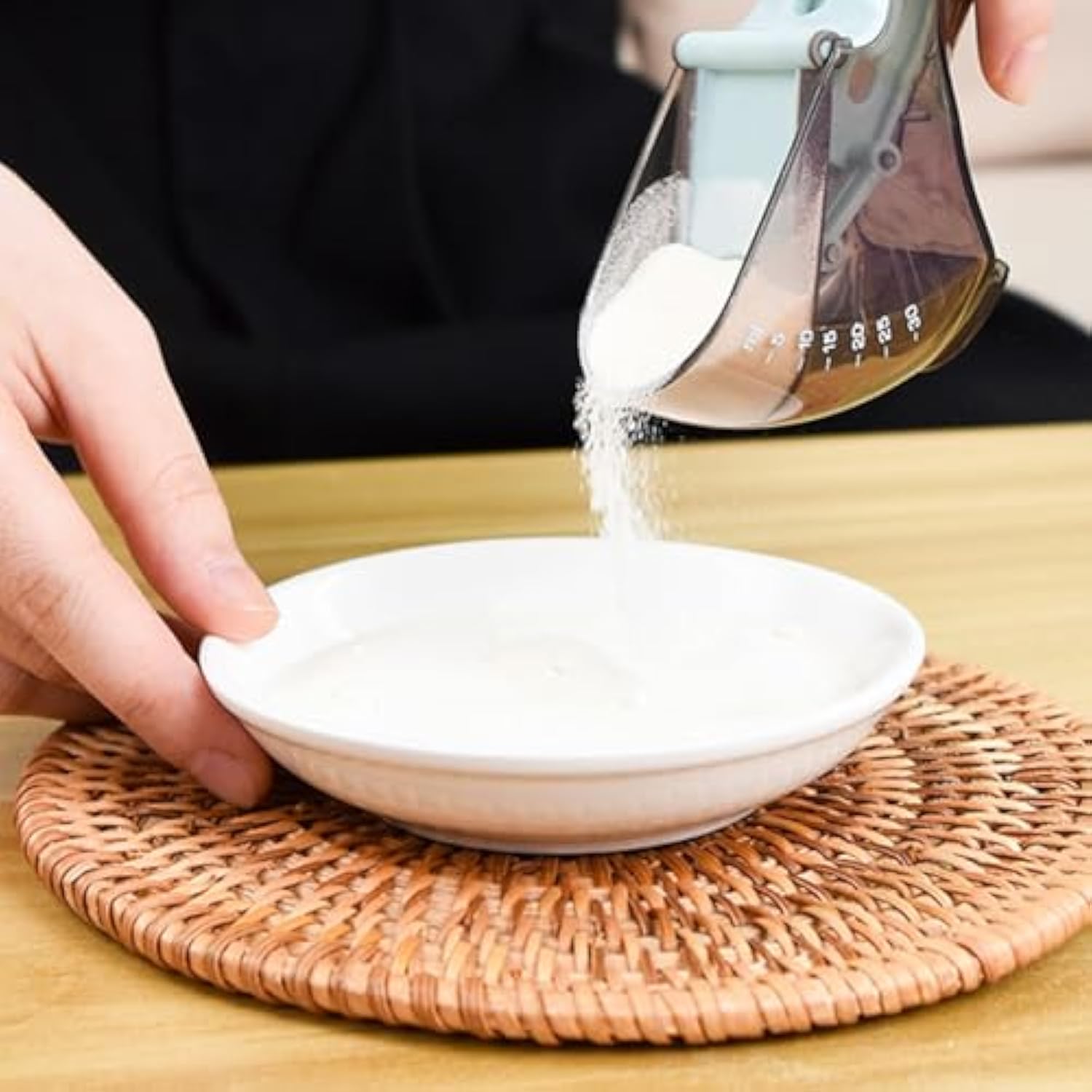 KFX-3312061 Pet Food Measuring Spoon and Scale - Stainless Steel Lightweight Scoop for Precise Portion Control