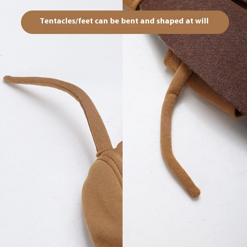 KFX-3312189 Cute Brown Cockroach Pet Costume for Dogs and Cats, Polyester Material