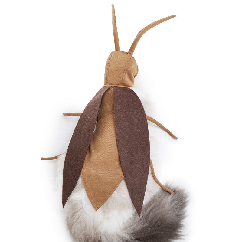 KFX-3312189 Cute Brown Cockroach Pet Costume for Dogs and Cats, Polyester Material