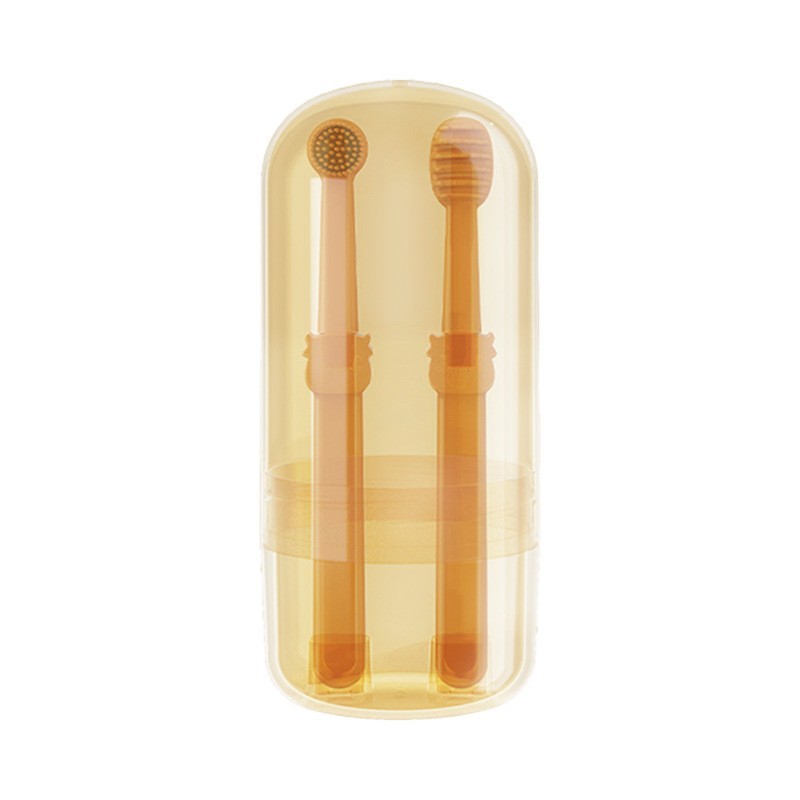 KFX-3312445 Pet Silicone Finger Toothbrush and Three-Piece Toothbrush Set for Cats and Dogs