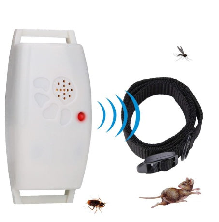 KFX-3312573 Ultrasonic Dog Insect Repeller with Adjustable Modes to Safeguard Pets from Pests