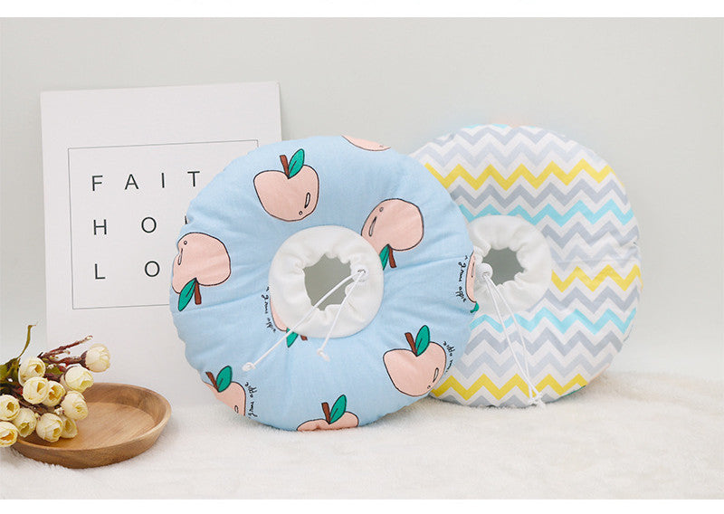KFX-3318333 Cartoon Pattern Anti-Licking Headgear for Cats and Dogs - Cotton Collar for All Seasons