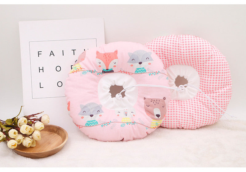 KFX-3318333 Cartoon Pattern Anti-Licking Headgear for Cats and Dogs - Cotton Collar for All Seasons