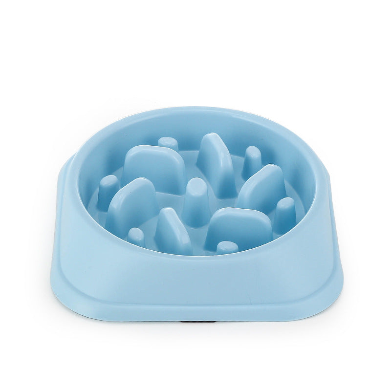 KFX-3320509 Anti-Choking Slow Feeder Pet Bowl - Colorful Design, Practical Size 20.2cm x 20.2cm x 4.5cm