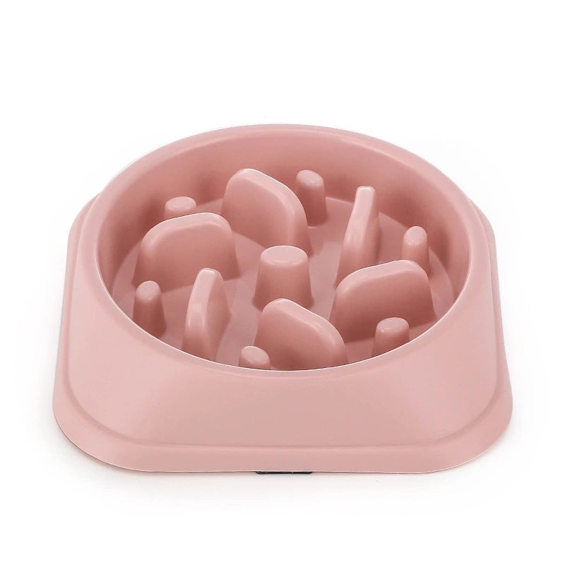 KFX-3320509 Anti-Choking Slow Feeder Pet Bowl - Colorful Design, Practical Size 20.2cm x 20.2cm x 4.5cm
