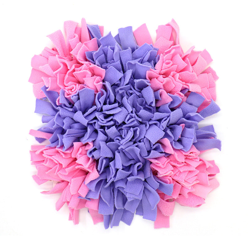 KFX-3321149 Durable Anti-Bite Toy Blanket with Non-Slip PVC Base and Soft Fleece, Unfolded Size 45 x 45 CM