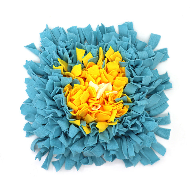 KFX-3321149 Durable Anti-Bite Toy Blanket with Non-Slip PVC Base and Soft Fleece, Unfolded Size 45 x 45 CM