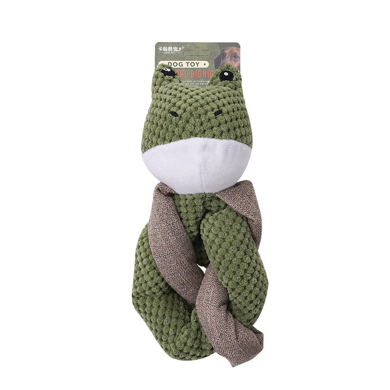 KFX-3323581 No Stuffing Crinkle Plush Dog Toys for Interactive Play - Perfect for Heavy Chewers of All Sizes