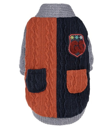 KFX-3324093 Cozy Cotton Dog Sweater for Stylish Canine Comfort