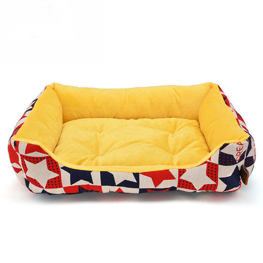 KFX-3326141 Cozy Winter Pet Kennel with Soft Shu Cotton Velvet and Oxford Cloth Bottom