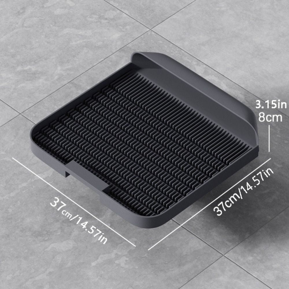 KFX-3330237 Cat Litter Pedal with Slanted Mouth Design – Durable Non-Slip Foot Pad, Easy to Clean, 37x37x8cm