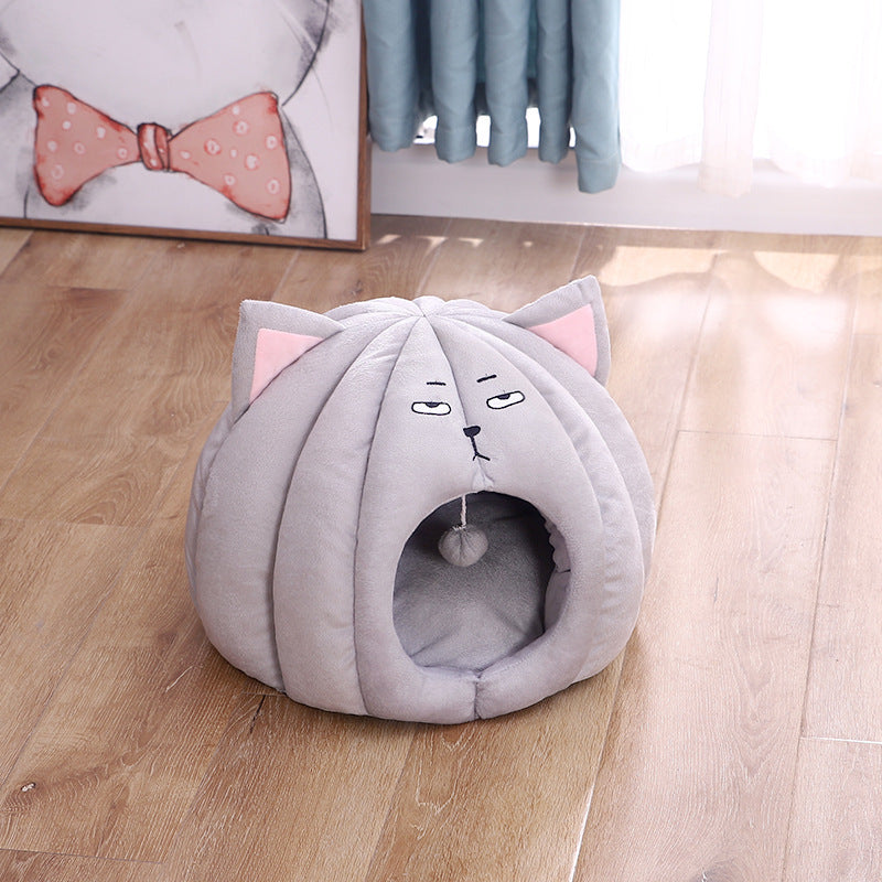 KFX-3331901 Cozy Pet Nest for Cats and Dogs - Soft Short Plush with PP Cotton Filling