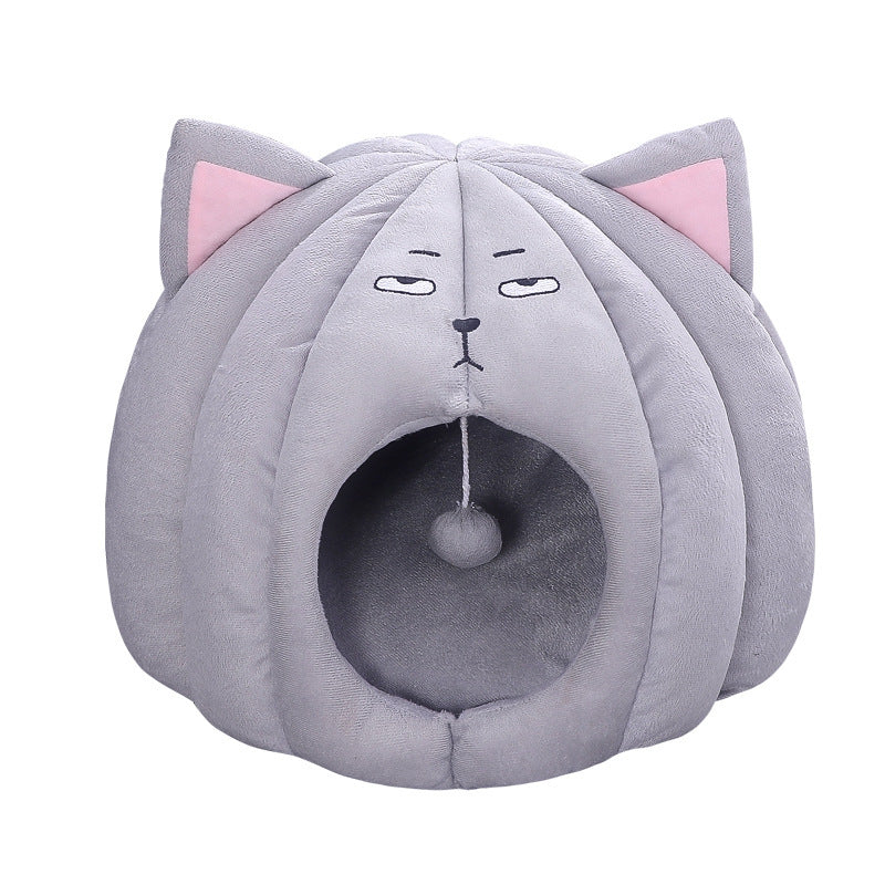 KFX-3331901 Cozy Pet Nest for Cats and Dogs - Soft Short Plush with PP Cotton Filling