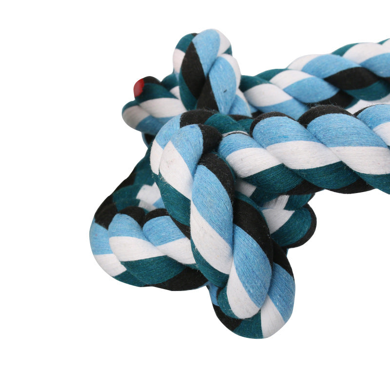 KFX-3332669 Durable Cotton Rope Dog Knot Toy for Chewing and Teeth Cleaning, 90cm Long