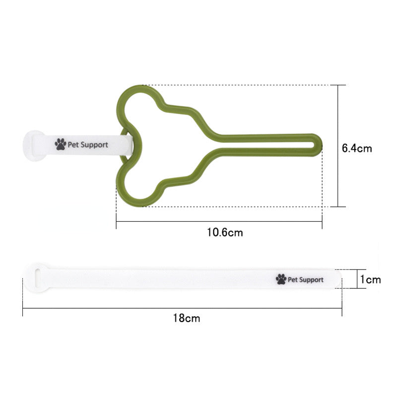 KFX-3333309 Hands-Free Dog Poop Bag Holder with Adjustable Clip for Easy Walking and Cleaning