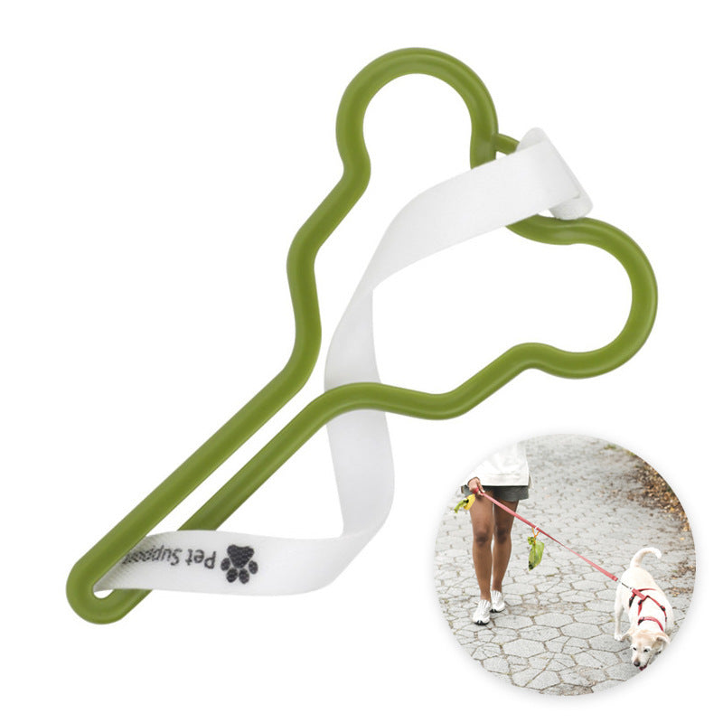 KFX-3333309 Hands-Free Dog Poop Bag Holder with Adjustable Clip for Easy Walking and Cleaning