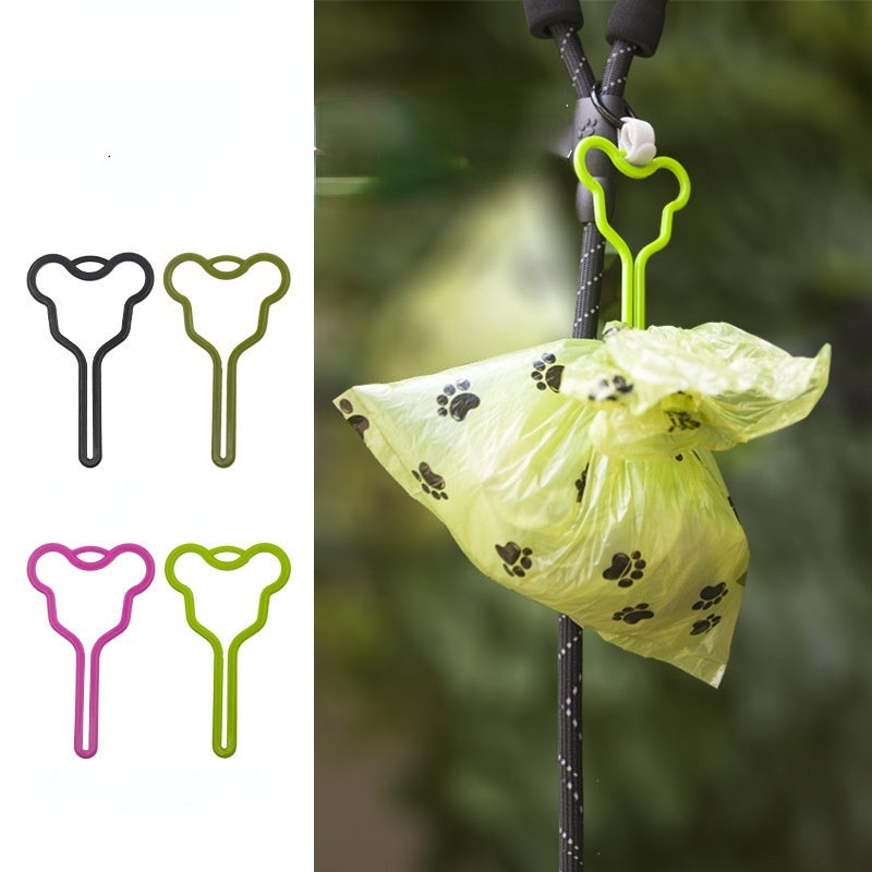 KFX-3333309 Hands-Free Dog Poop Bag Holder with Adjustable Clip for Easy Walking and Cleaning