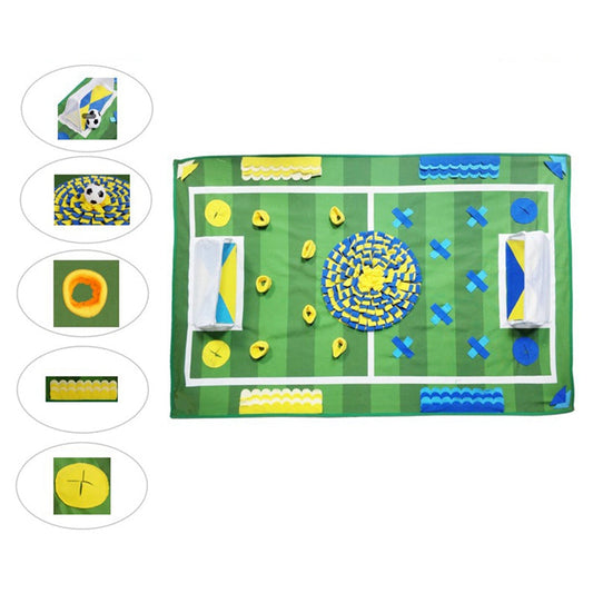 KFX-3333693 Interactive Dog Sniffing Pad for Natural Foraging Training – Colorful Polyester, 100x65cm