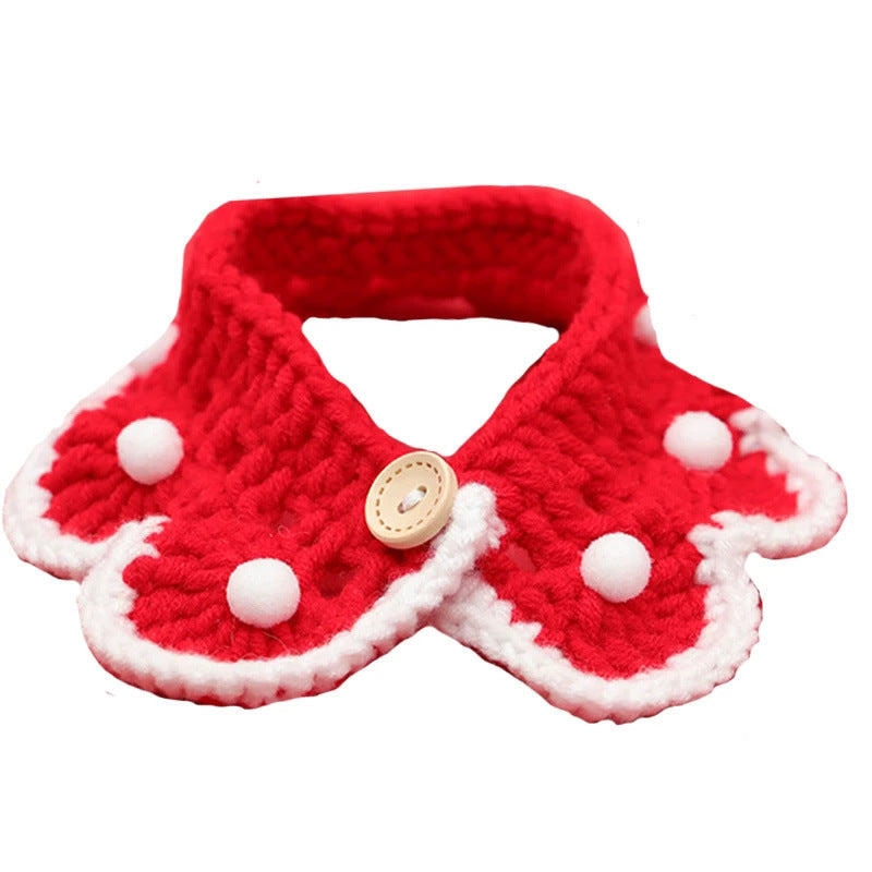 KFX-3333821 Cute Wool Knitted Cartoon Collar for Pets - Custom Size Options Available