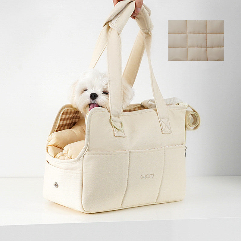 KFX-3334077 Portable Cat Carrier Bag with Headrest and Optional Accessories in Multiple Styles
