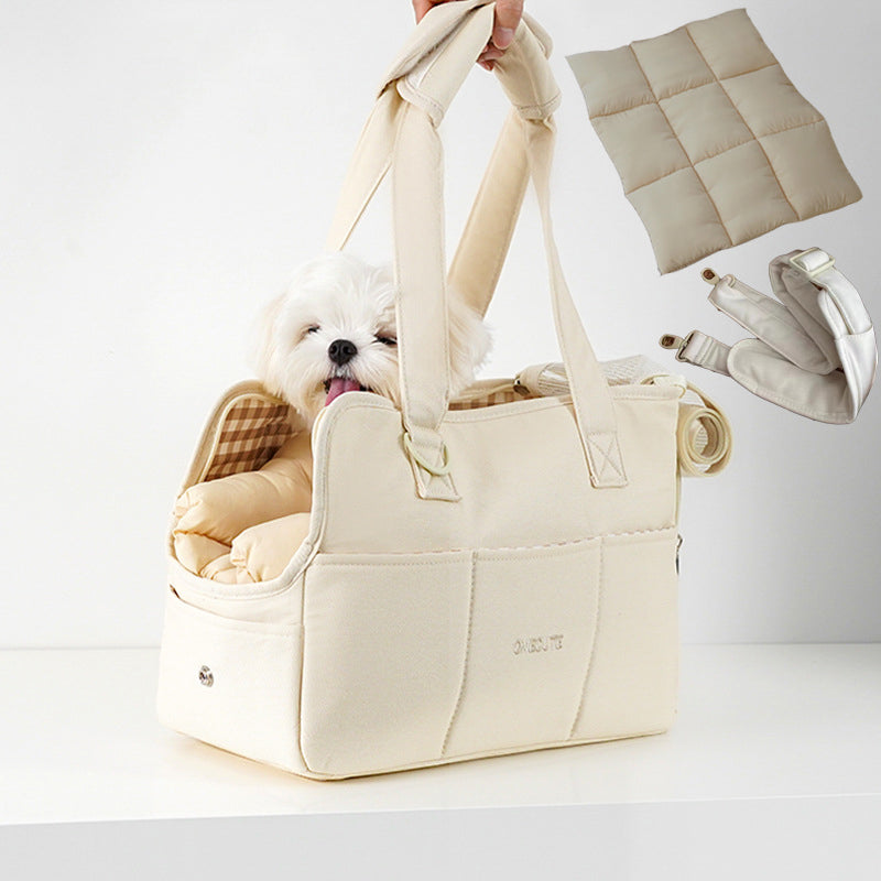KFX-3334077 Portable Cat Carrier Bag with Headrest and Optional Accessories in Multiple Styles