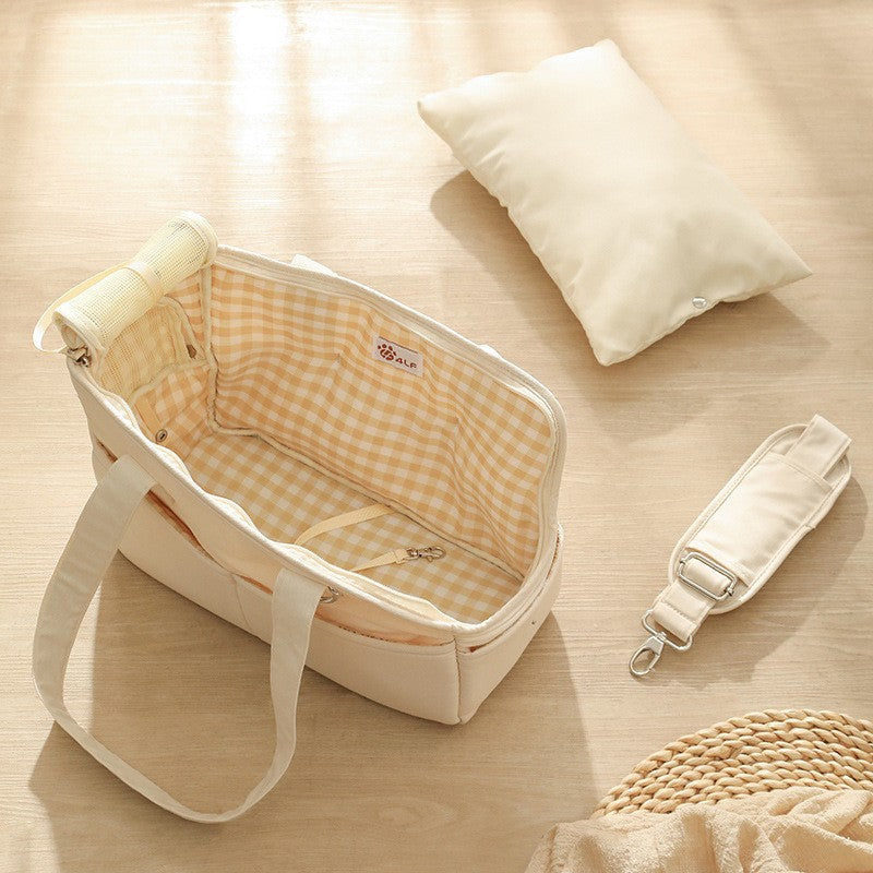 KFX-3334077 Portable Cat Carrier Bag with Headrest and Optional Accessories in Multiple Styles