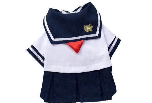 KFX-3334205 Adorable Sailor Suit Dress for Cats in Various Colors and Sizes
