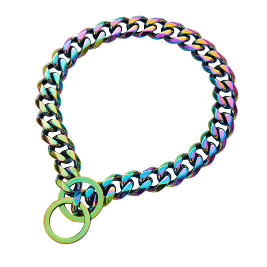 KFX-3334461 Stainless Steel Color Plating Dog Chain for All Seasons, Multiple Sizes Available