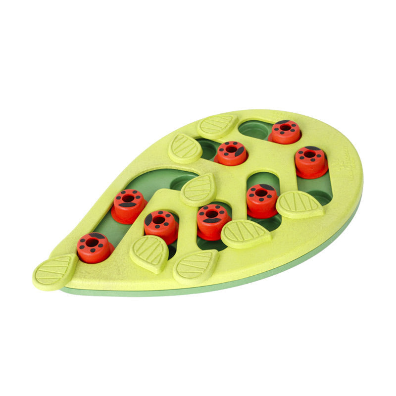 KFX-3335613 Cat Scratch Board with Slow Food Dispenser - Crazy Watermelon, Cloud, Leaf Designs