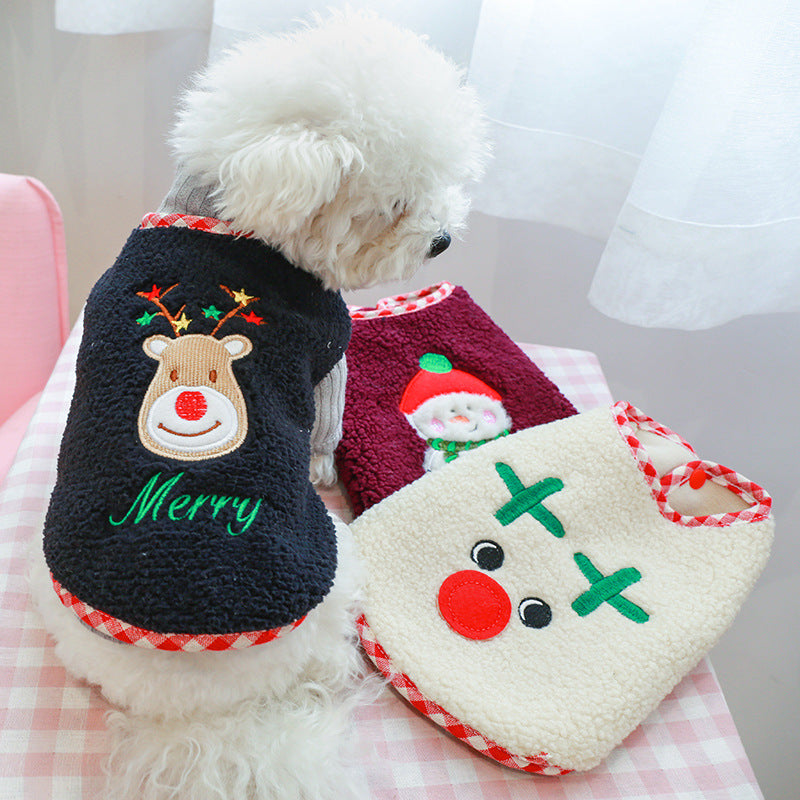 KFX-3339965 Cozy Lamb Wool Vest for Cats and Dogs - Warm and Stylish in Various Colors