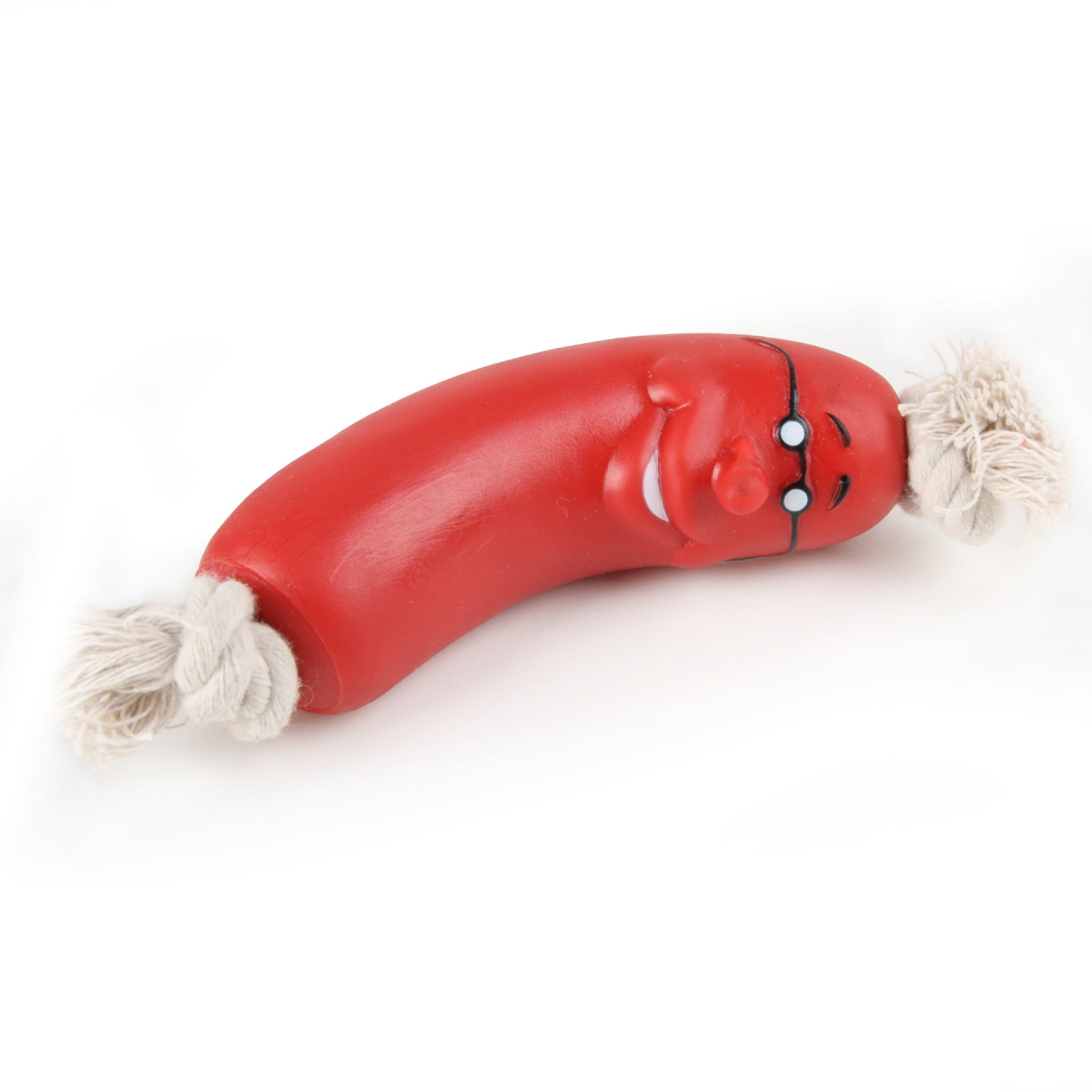 KFX-3342397 Eco-Friendly Silicone Sausage Gnaws Pet Chew Toy for Dental Health