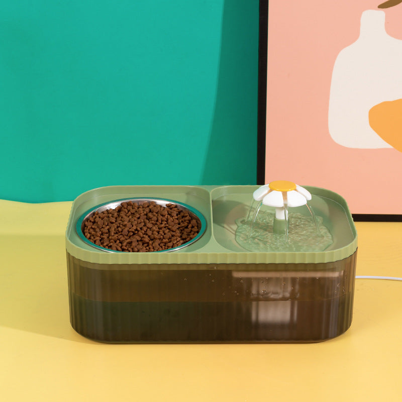 KFX-3343421 Large Capacity Cat and Dog Automatic Feeder with Detachable Water Fountain in Multiple Colors